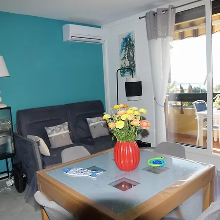 公寓 Charme Mediterranee Vue Mer Piscine Terrasse Clim Parking Gratuit *